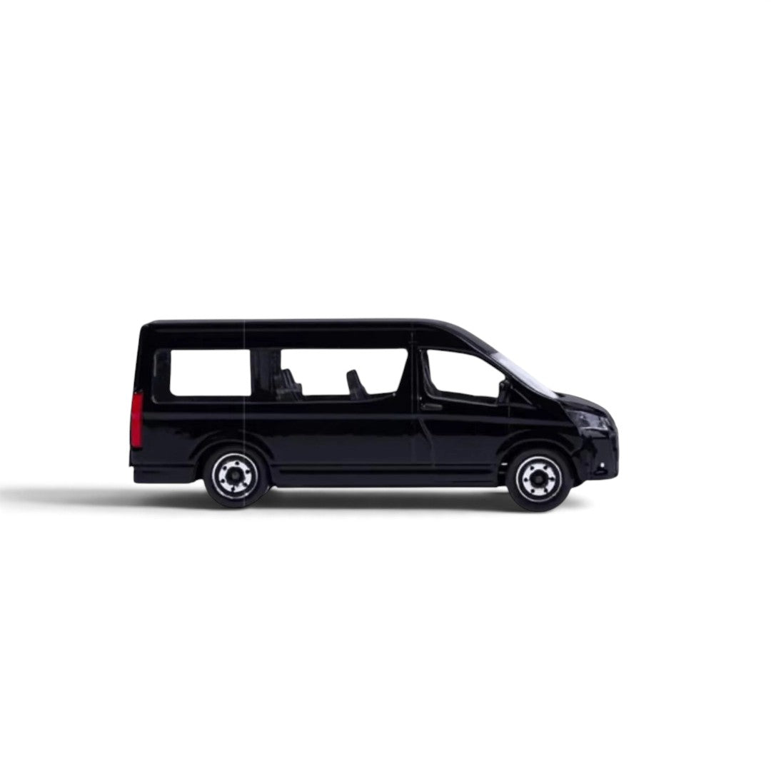 Majorette 1:64 Showroom 2026 Toyota Hiace Black Die-Cast Model Van with Moving Parts