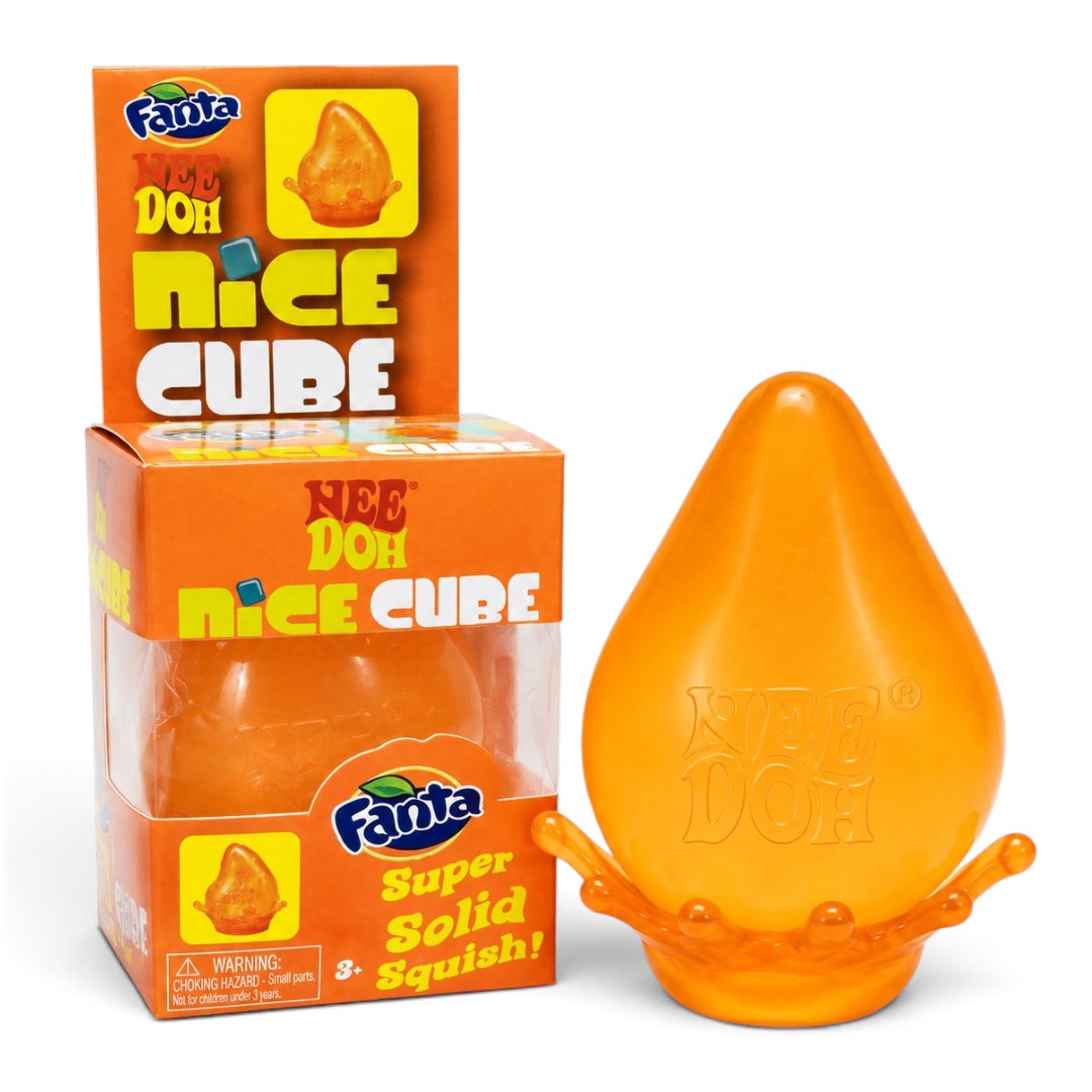 NeeDoh Fanta Super Solid Squish Sensory Fidget Toy – Orange