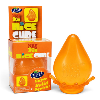 NeeDoh Fanta Super Solid Squish Sensory Fidget Toy – Orange