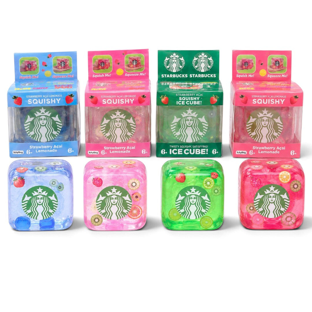 Starbucks Fruit Nice Cube Squishy Sensory Fidget Toy – 1 Pc, Random Color