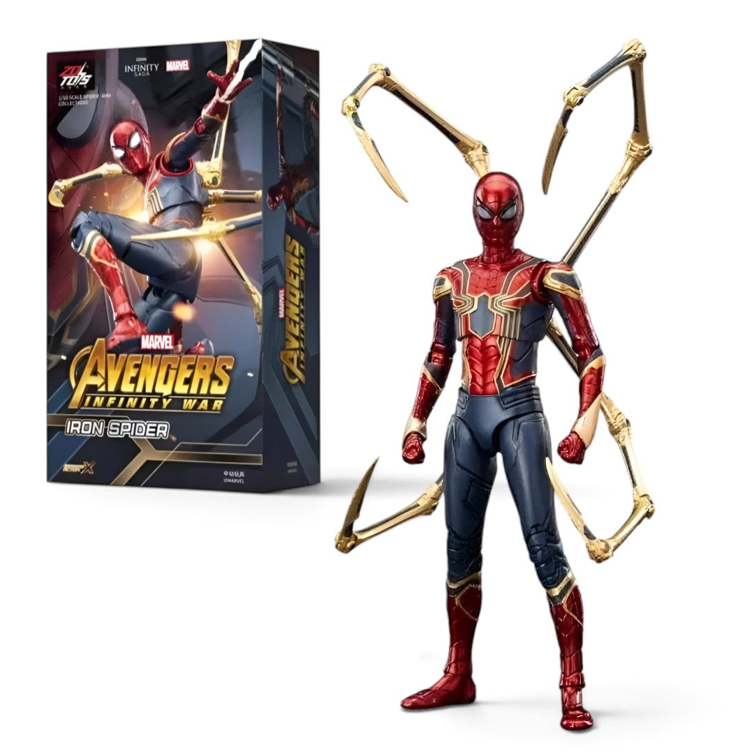 ZD Toys 1/10 Sclae Marvel Avengers Infinity War Iron Spider 7 Inch Collectible Action Figure