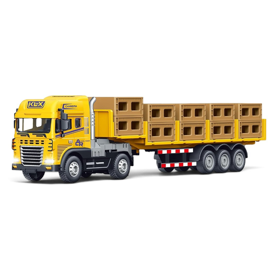 Joy Junction 1:24 Trailer Truck with Cargo Boxes, Light & Sound