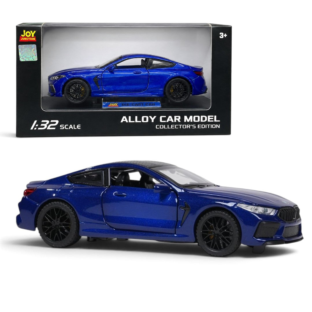 Joy Junction BMW 1:32 Diecast Model Car with Pull Back, Light & Sound – Blue