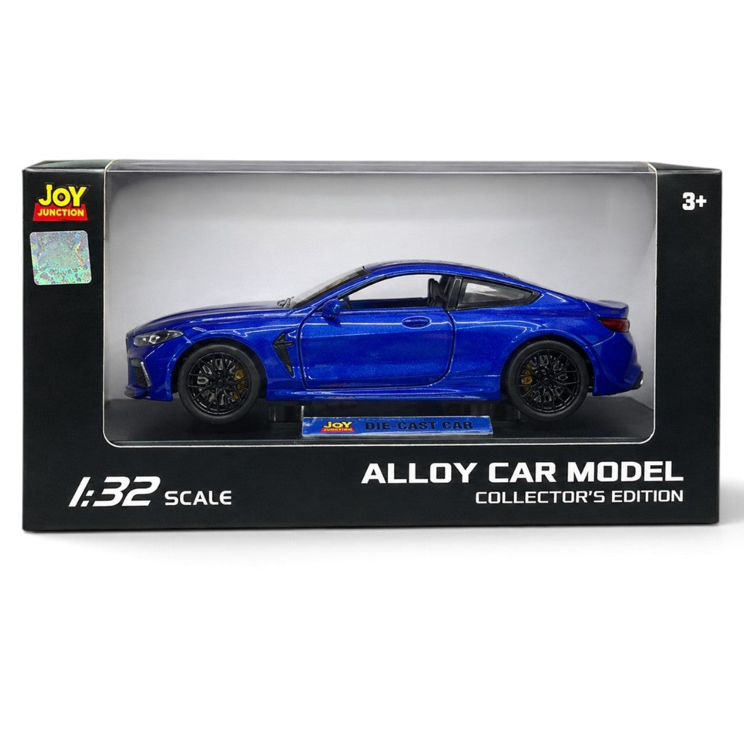 Joy Junction BMW 1:32 Diecast Model Car with Pull Back, Light & Sound – Blue