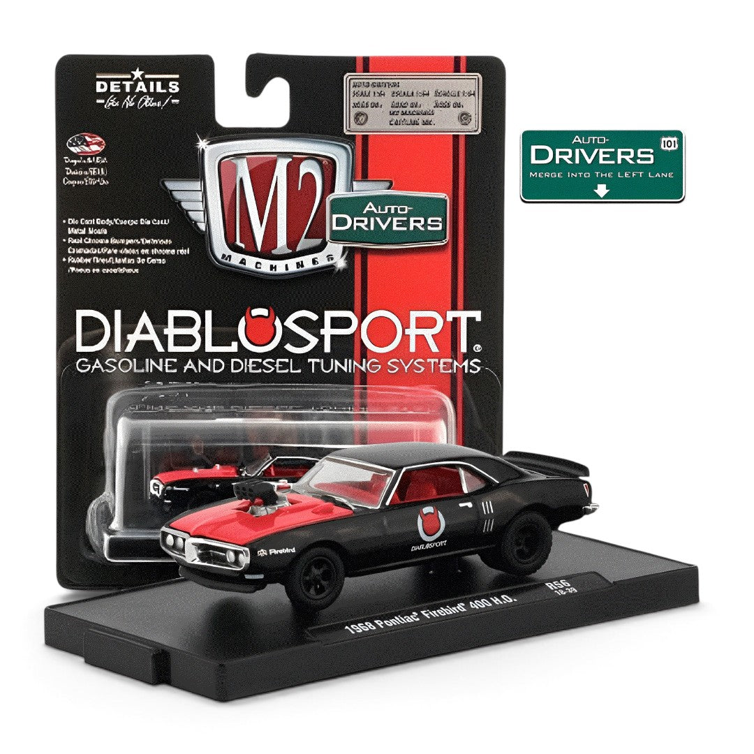 M2 Machines 1968 Pontiac Firebird 400 H.O. (Diablo Sport) 1:64 Diecast Model Car