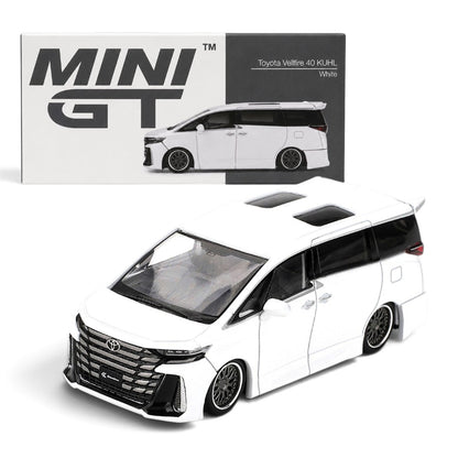 MINI GT 1:64 Scale Toyota Vellfire 40 KUHL White Die-Cast Model Car