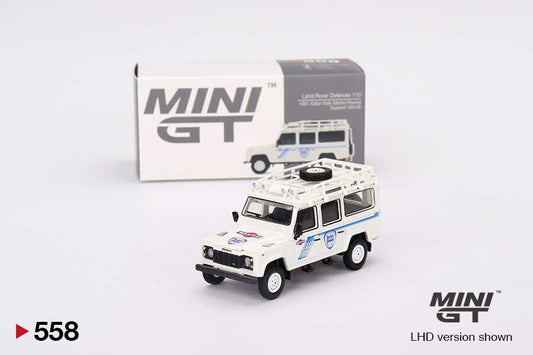 Mini GT 1/64 Land Rover Defender 110 1991 Safari Rally Martini Racing Support Vehicle  Adventure in Miniature