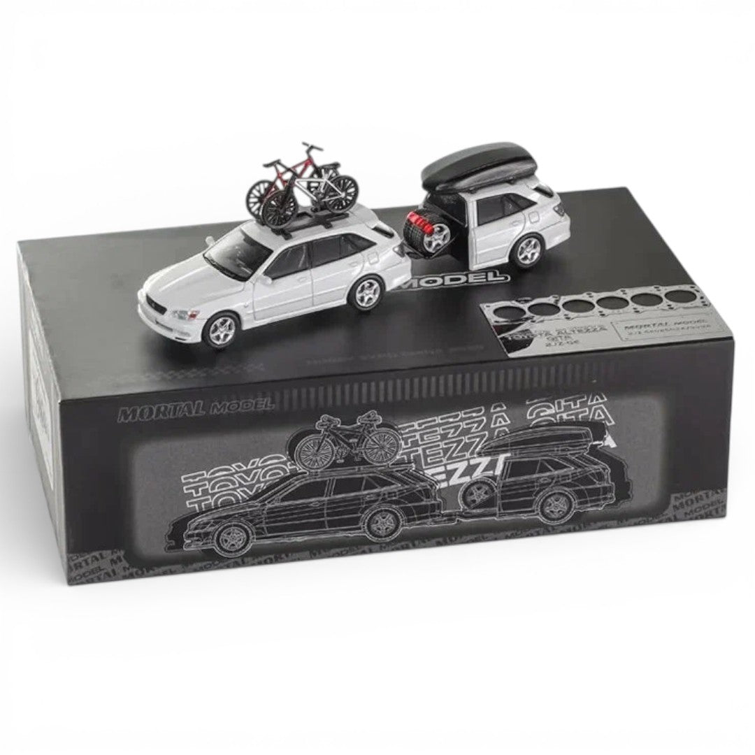 Mortal Model 1:64 Toyota Altezza Gita Diecast Car | Detailed Wagon Model with Accessories & Opening Parts