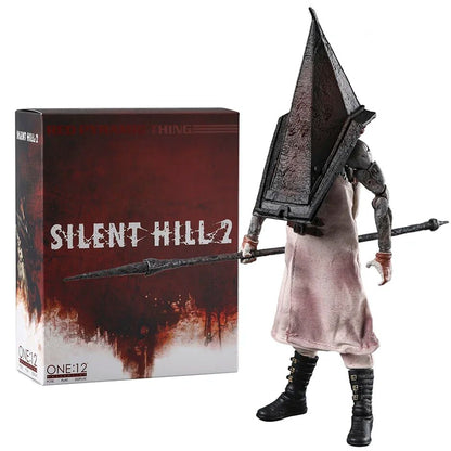 Silent Hill 2 Red Pyramid Thing (Pyramid Head) 1:12 Collectible Action Figure with Great Knife, Detailed Horror Character Model & Display Box for Gaming Fans and Adult Collectors