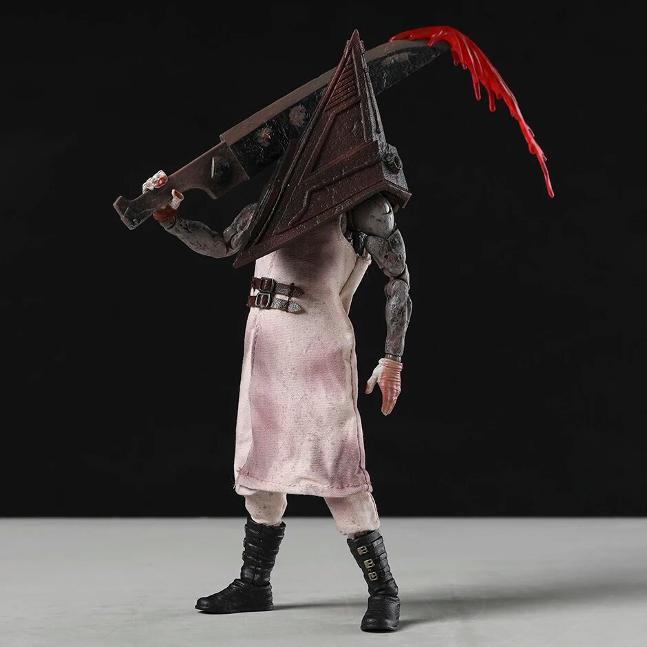 Silent Hill 2 Red Pyramid Thing (Pyramid Head) 1:12 Collectible Action Figure with Great Knife, Detailed Horror Character Model & Display Box for Gaming Fans and Adult Collectors