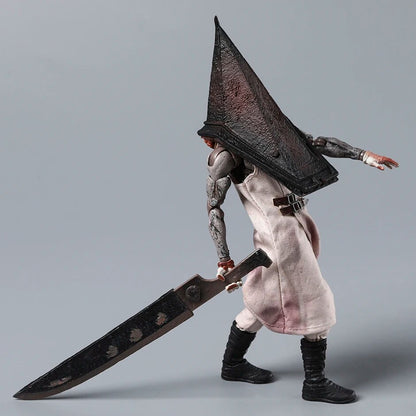Silent Hill 2 Red Pyramid Thing (Pyramid Head) 1:12 Collectible Action Figure with Great Knife, Detailed Horror Character Model & Display Box for Gaming Fans and Adult Collectors
