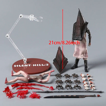Silent Hill 2 Red Pyramid Thing (Pyramid Head) 1:12 Collectible Action Figure with Great Knife, Detailed Horror Character Model & Display Box for Gaming Fans and Adult Collectors