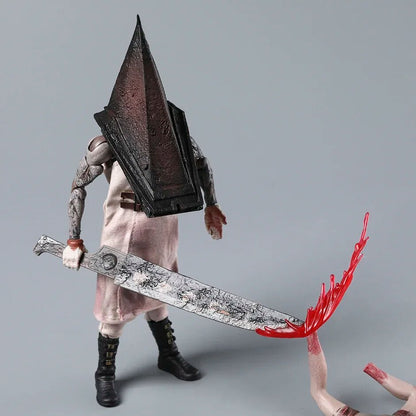 Silent Hill 2 Red Pyramid Thing (Pyramid Head) 1:12 Collectible Action Figure with Great Knife, Detailed Horror Character Model & Display Box for Gaming Fans and Adult Collectors