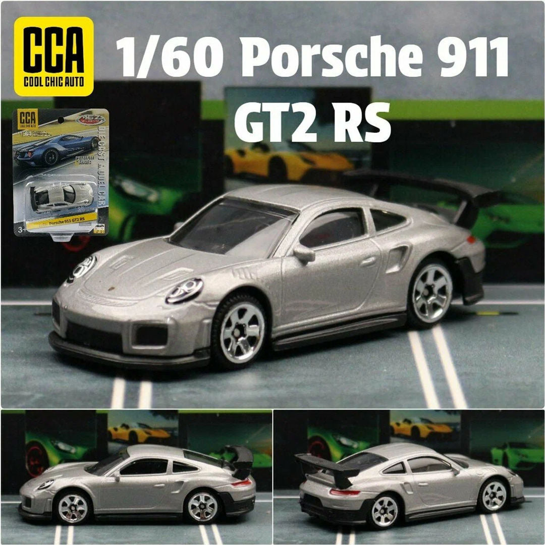 CCA 1:60 Scale Porsche 911 GT2 RS Magnetic Series Die-Cast Model Car