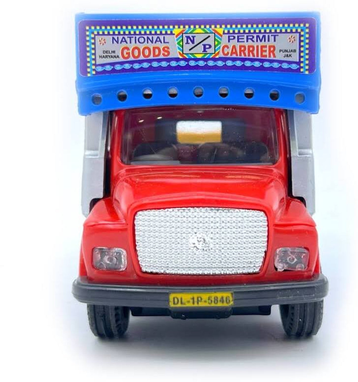 Centy Toys Mini Transporter Public Truck Pull Back Action Blue | Opening Rear Tailgate | Plastic Goods Carrier Toy Truck | 3+ Years