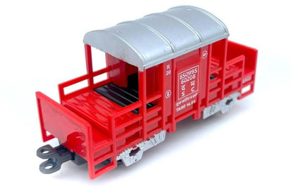 Centy 14-Piece Battery-Operated Indian Mini Cargo Train Set with 4-Piece Train, 10-Piece Track & High-Speed Engine for Kids 3+