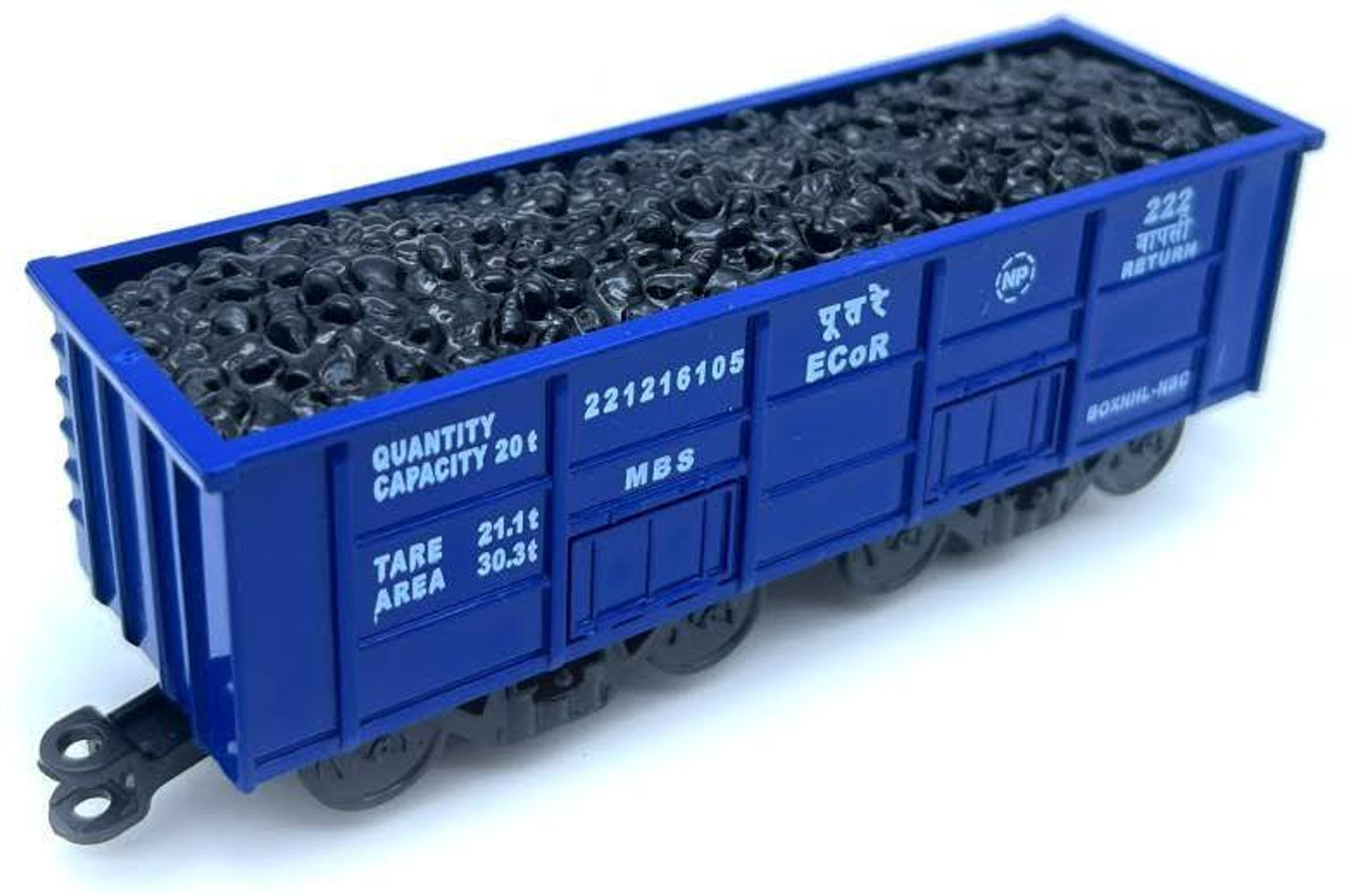 Centy 14-Piece Battery-Operated Indian Mini Cargo Train Set with 4-Piece Train, 10-Piece Track & High-Speed Engine for Kids 3+