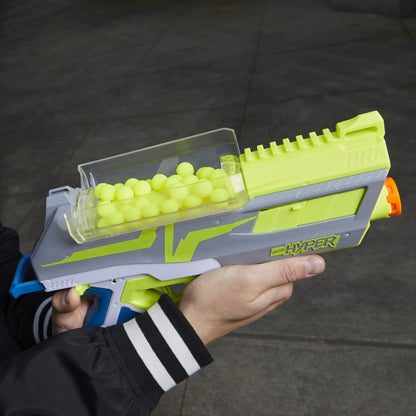 Nerf Hyper Impulse-40 Blaster – 30-Round Capacity with Spring-Open Reload & Eyewear