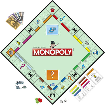 Hasbro Gaming Monopoly Classic Board Game – Ages 8+, 2–6 Players