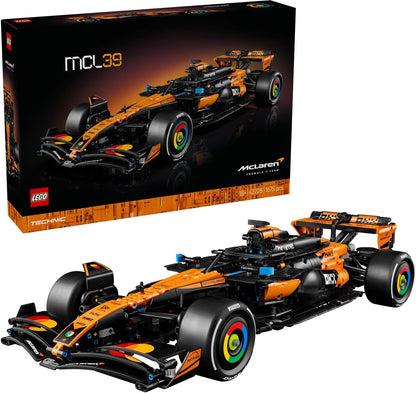 LEGO 42228 Technic McLaren MCL39 F1 Car – 1,675-Piece 1:8 Scale Formula 1 Model Building Set for Adults, Ages 18+