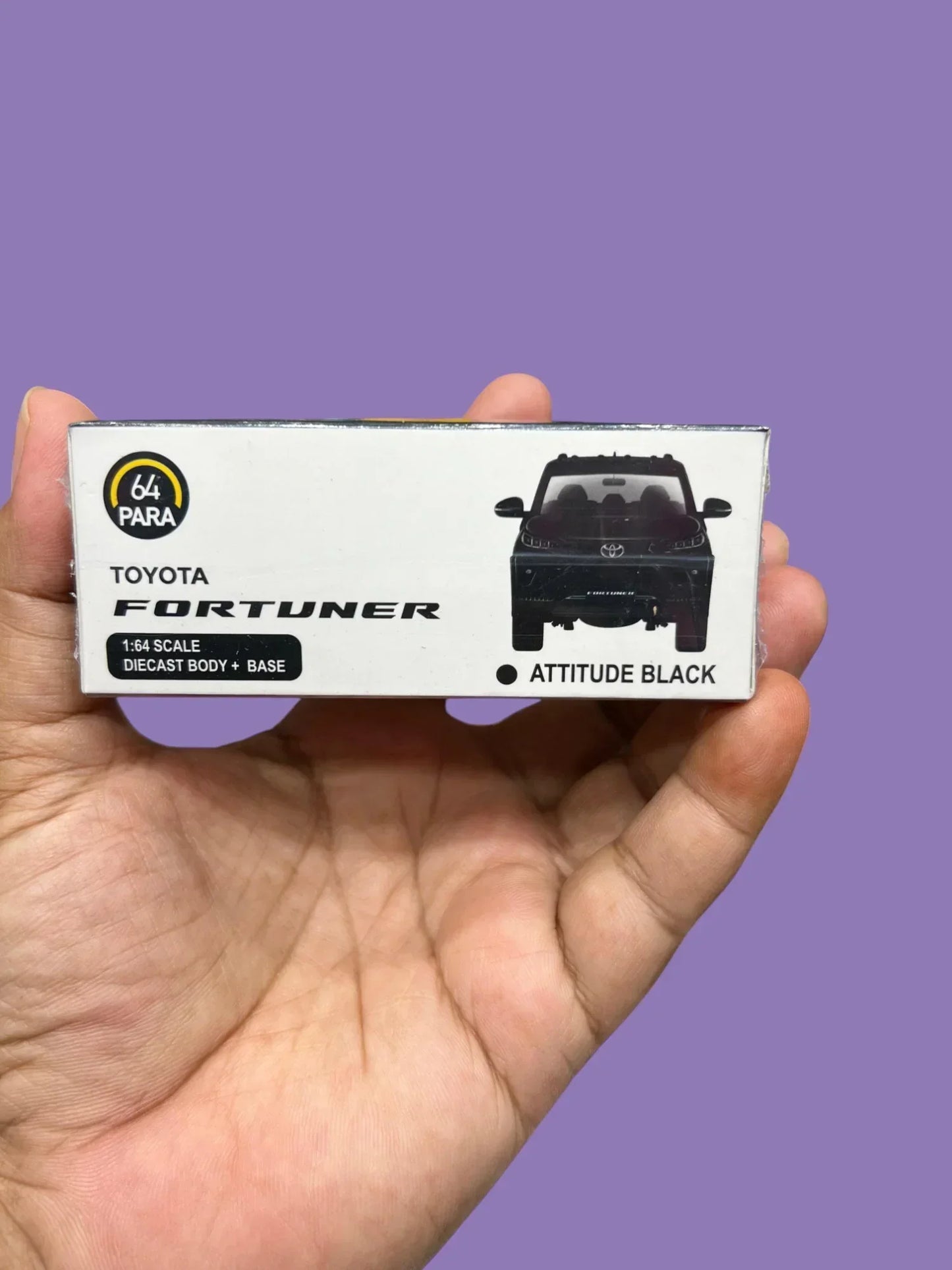 Para64 Toyota Fortuner Attitude Black – 1:64 Scale Diecast Model SUV - Jaiman Toys