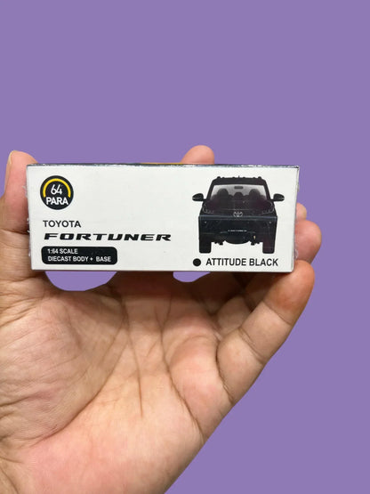 Para64 Toyota Fortuner Attitude Black – 1:64 Scale Diecast Model SUV - Jaiman Toys
