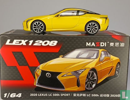 GCD 1:64 Lexus LC 500h Sport Yellow Die-Cast Model Car (LEX1208) Collectible