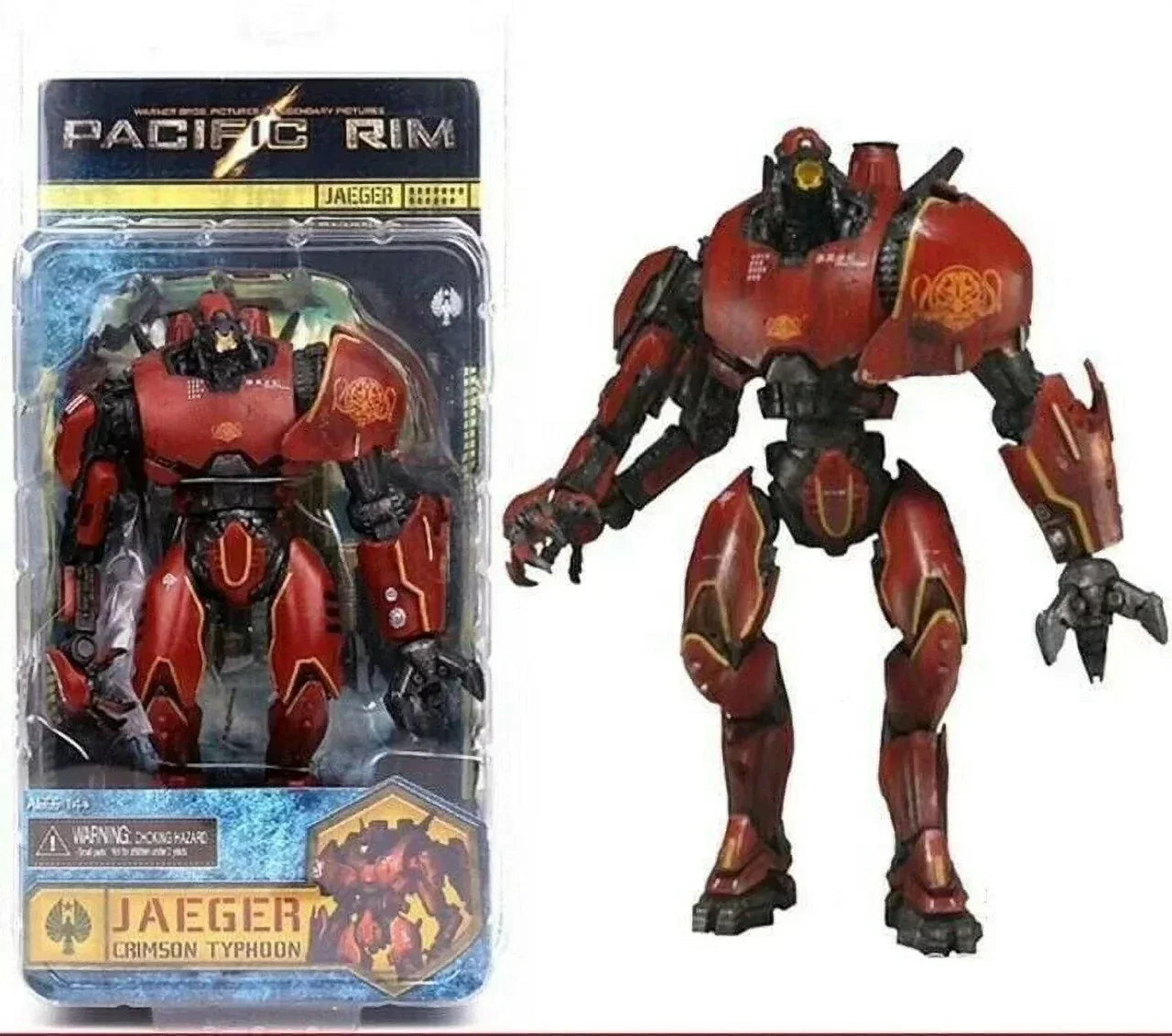 (Damaged Pack) Pacific Rim Crimson Typhoon Jaeger Action Figure 18cm | Articulated Robot Collectible Toy for Kids & Collectors