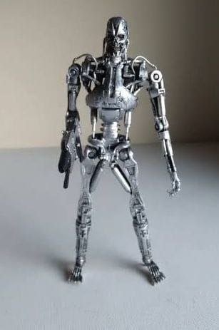 Terminator 2 Judgement Day - Endoskeleton Action Figure T-800  Silver