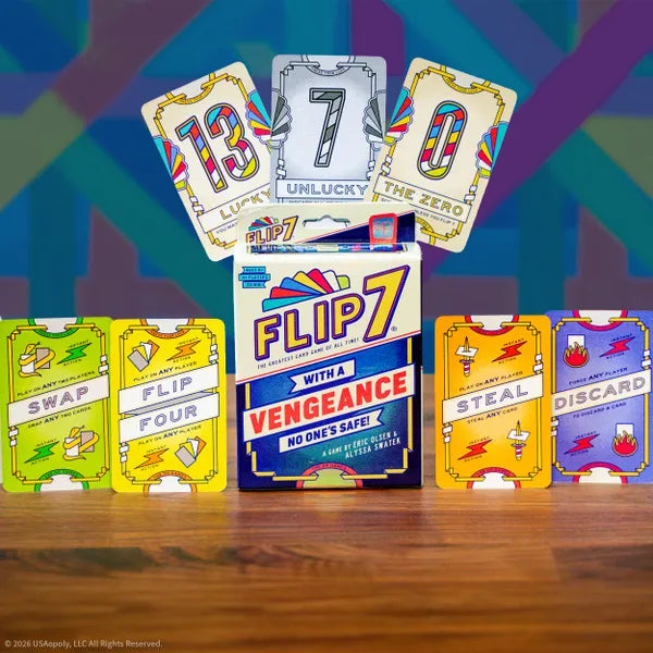 Flip 7: With a Vengeance Card Game | Fast-Paced Family Strategy Card Game | 3+ Players | Ages 8+ | 20-Minute Party Game