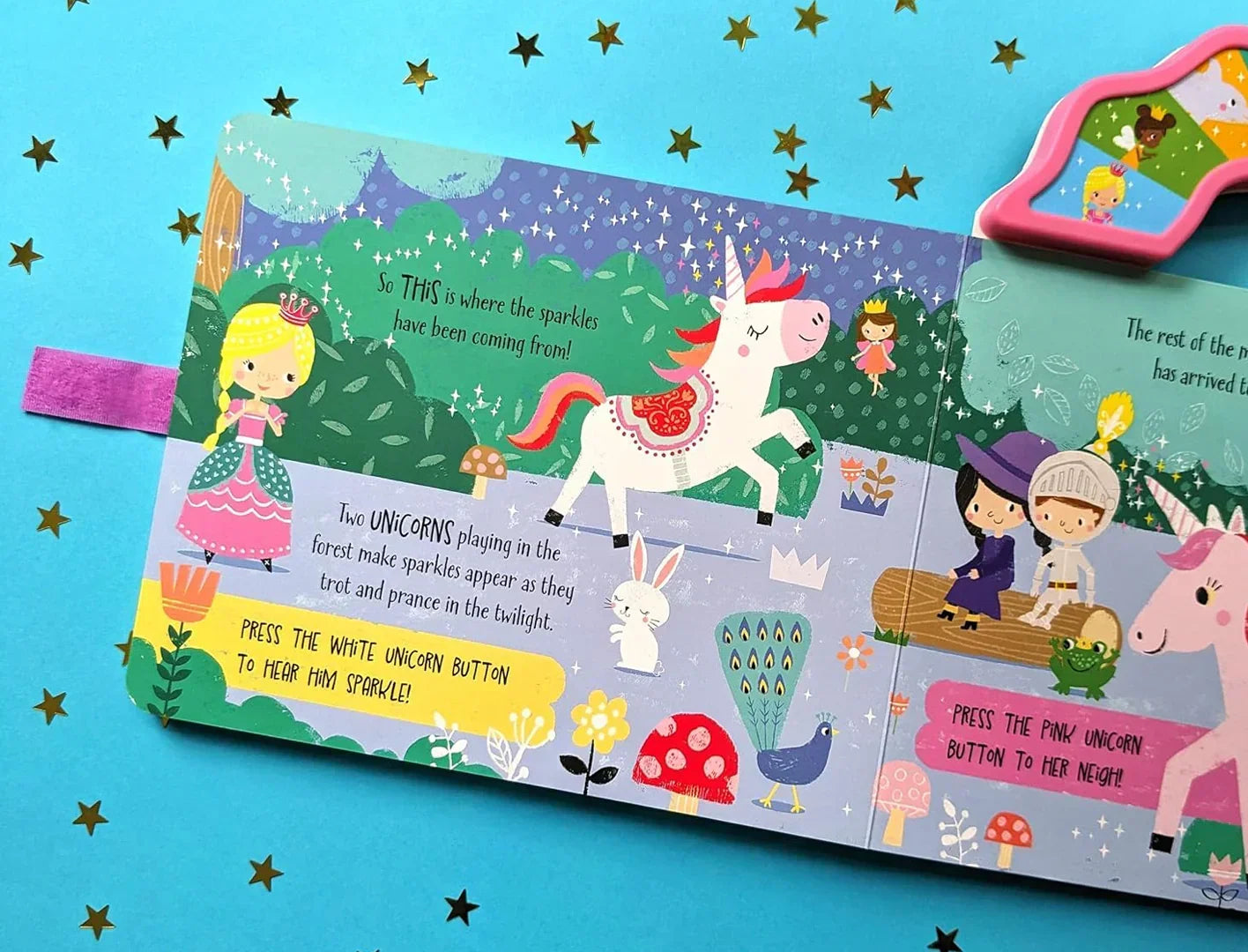 NORTH PARAD Magical Adventure Sound Book – Press & Play Fairy & Unicorn Sounds Interactive Board Book for Toddlers