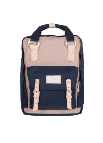 Doughnut Macaroon Backpack – Light Pink x Navy (D010-8969-F) | 16L Stylish Water-Resistant Bag - Jaiman Toys