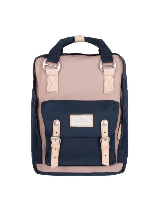 Doughnut Macaroon Backpack – Light Pink x Navy (D010-8969-F) | 16L Stylish Water-Resistant Bag - Jaiman Toys