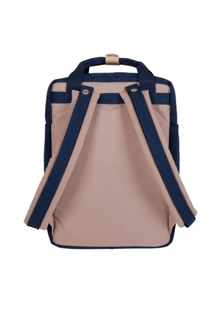 Doughnut Macaroon Backpack – Light Pink x Navy (D010-8969-F) | 16L Stylish Water-Resistant Bag - Jaiman Toys