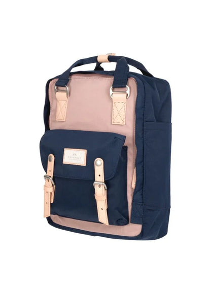 Doughnut Macaroon Backpack – Light Pink x Navy (D010-8969-F) | 16L Stylish Water-Resistant Bag - Jaiman Toys