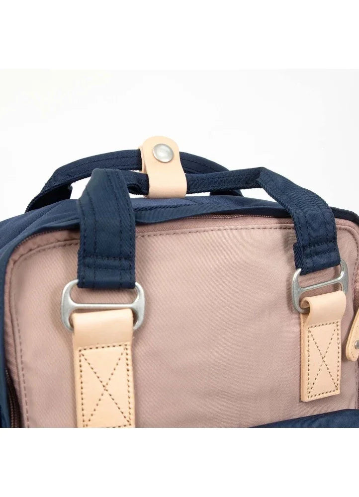 Doughnut Macaroon Backpack – Light Pink x Navy (D010-8969-F) | 16L Stylish Water-Resistant Bag - Jaiman Toys