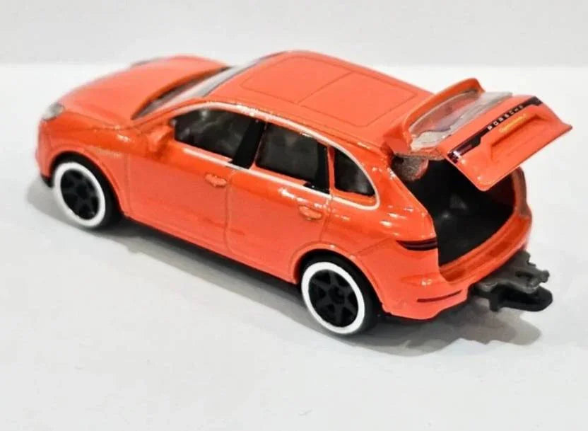 Majorette Porsche Edition Cayenne Turbo S E-Hybrid - 1:64 Scale (Orange) - Jaiman Toys