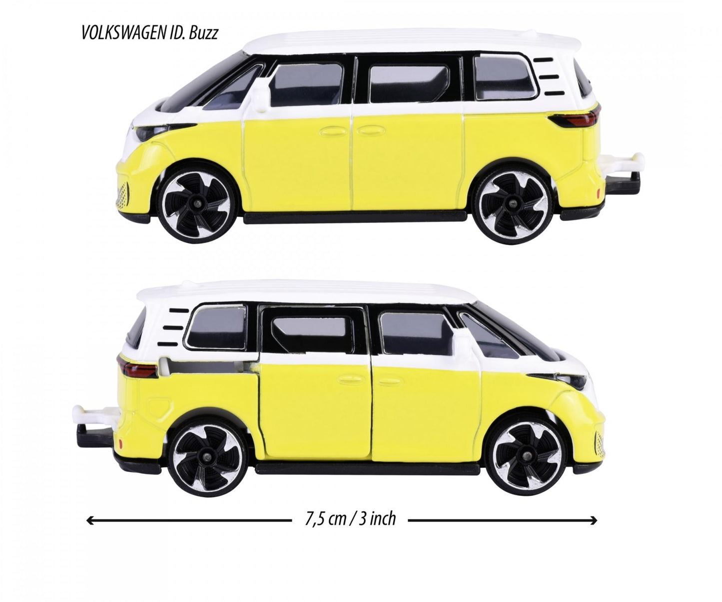 Majorette 1:64 Scale Volkswagen ID. Buzz Die-Cast Car Blister Pack – Premium Cars Series Collectible Model with Opening Doors