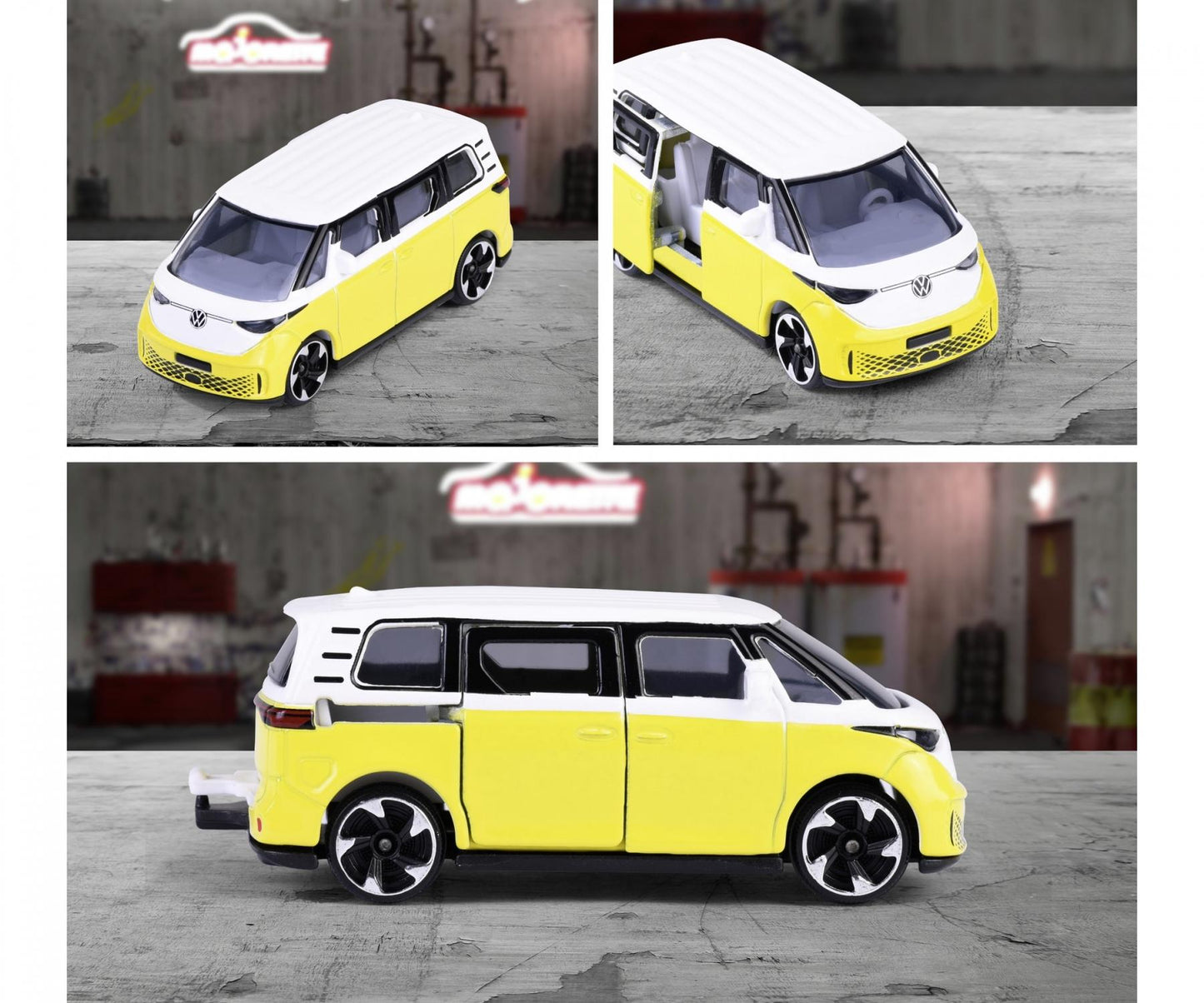 Majorette 1:64 Scale Volkswagen ID. Buzz Die-Cast Car Blister Pack – Premium Cars Series Collectible Model with Opening Doors