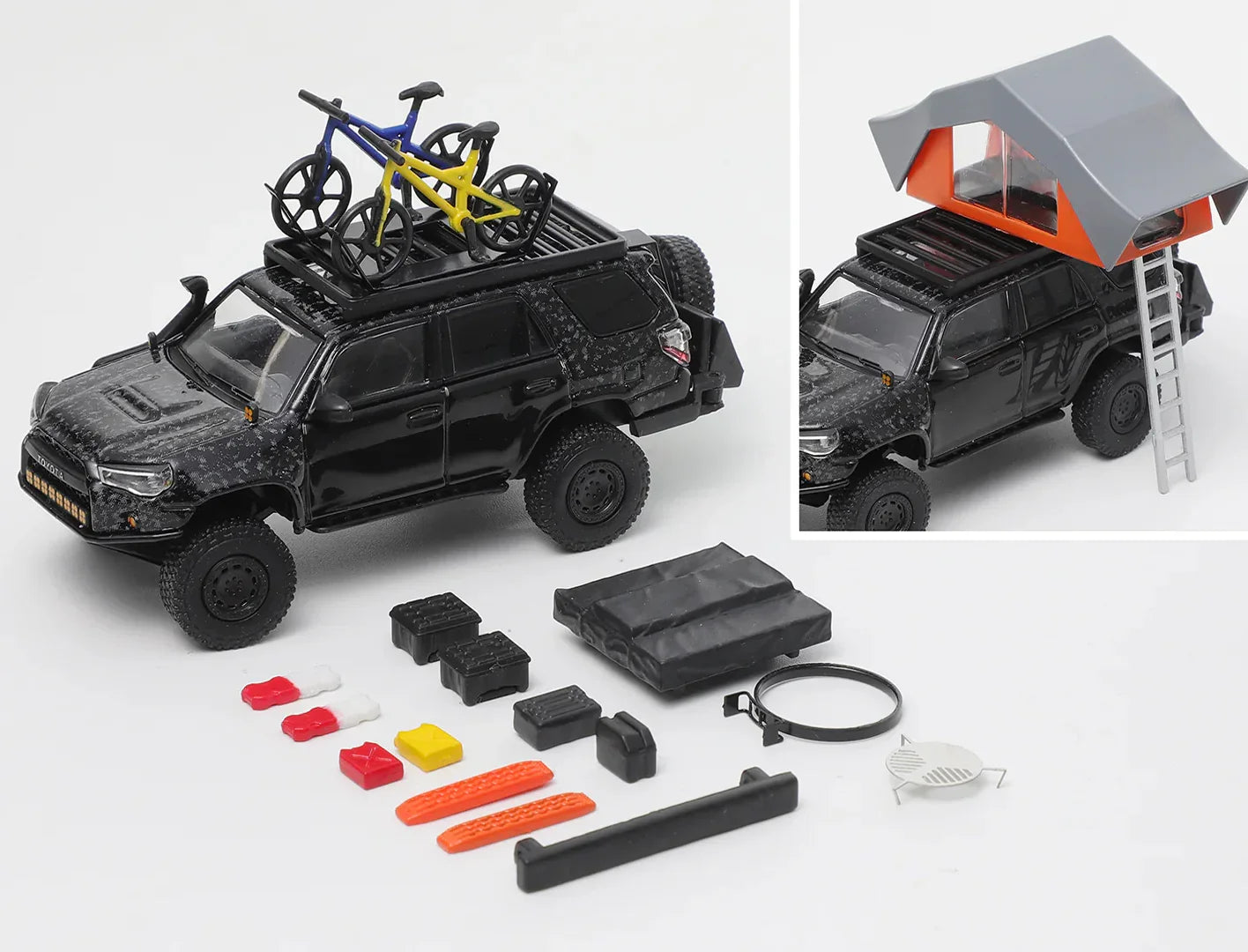 GCD 1:64 Toyota 4Runner Widebody Prerunner Black – Premium Off-Road Diecast Model (No. 538)