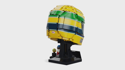 LEGO® Editions Ayrton Senna Helmet 43024 – F1® Racing Helmet Model Building Set | 931-Piece Collectible Display Model