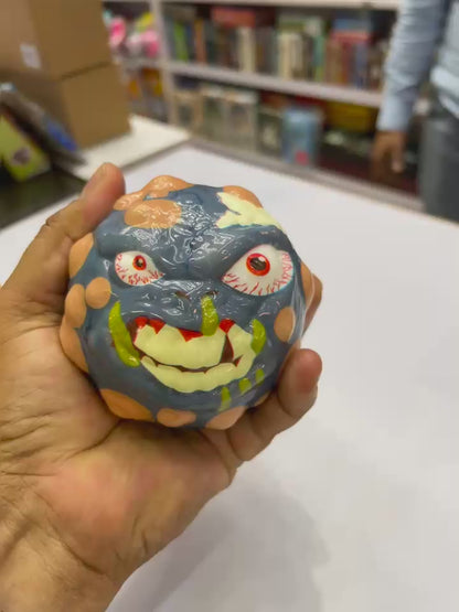 Santoi Monster Balls – Set of 3 Assorted Monster Design Balls | Toss, Bounce & Catch Soft Balls for Kids | Sensory & Fun Play Balls