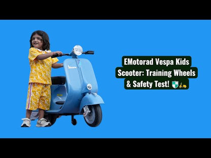 Emotorad Formula Fun Vespa Ride-On Toy Scooter for Kids | Battery Operated Electric Scooter