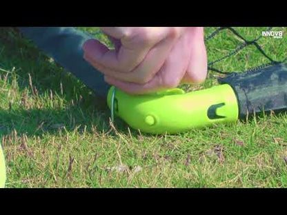 Innov8 Folding Goal Striker Folding Soccer | Goalpost | Portable Training Net | Portable with Ground Stakes | Quick Setup | Durable