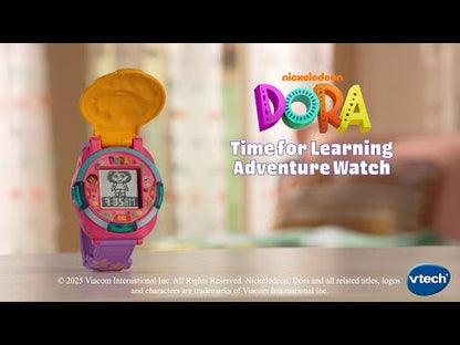 VTech Dora Time for Learning Adventure Watch | Interactive Educational Digital Watch with Games, English & Spanish Learning, Alarm, Timer & Stopwatch | Ages 3+