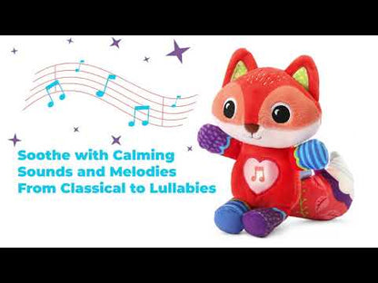 VTech Soothing Songs Fox, Red | Interactive Musical Plush Fox with Lights, Songs & Sensory Play for Babies