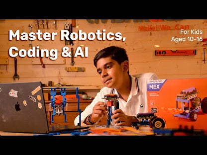 MEX Robotics Advanced Kit | Premium STEM, Coding & AI Kit for Ages 10-16