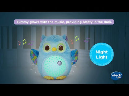 VTech Baby Glow Little Owl Sleep Soother with Cry Sensor, Music, Nature Sounds & Night Light – Purple