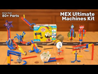 Avishkaar MEX 12-in-1 Ultimate Machines Kit | STEM Building Toy for Ages 5-10