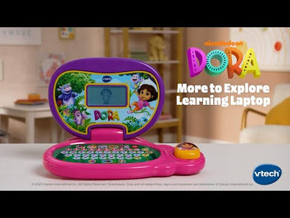 VTech Dora More to Explore Learning Laptop | Interactive Educational Laptop with Wireless Mouse, Letters, Numbers, Spelling & Learning Games for Kids
